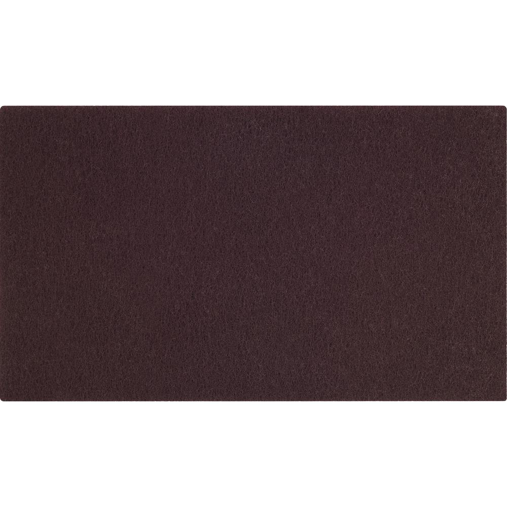 Scotch-Brite Surface Preparation Pads - Rectangle - 14" Width x 20" Length x 0.40" Thickness - Scrubbing, Stripping - Concrete, Granite, Marble, Vinyl, Wood, Terrazzo, Stone Floor - 600 rpm Maximum Sp. Picture 1