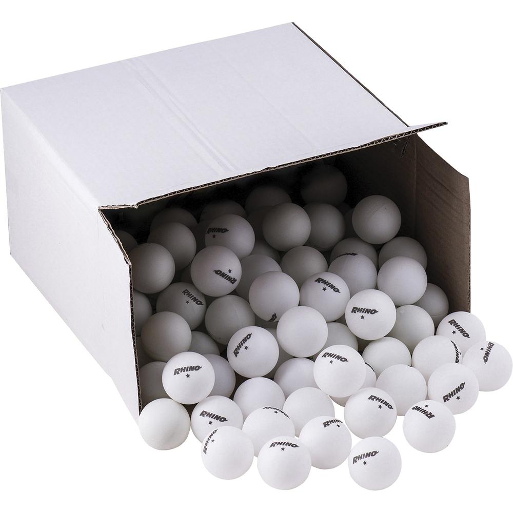 Champion Sports 1sTAR Table Tennis Balls Bulk Pack - 1.57" - White - 144 / Box. Picture 1