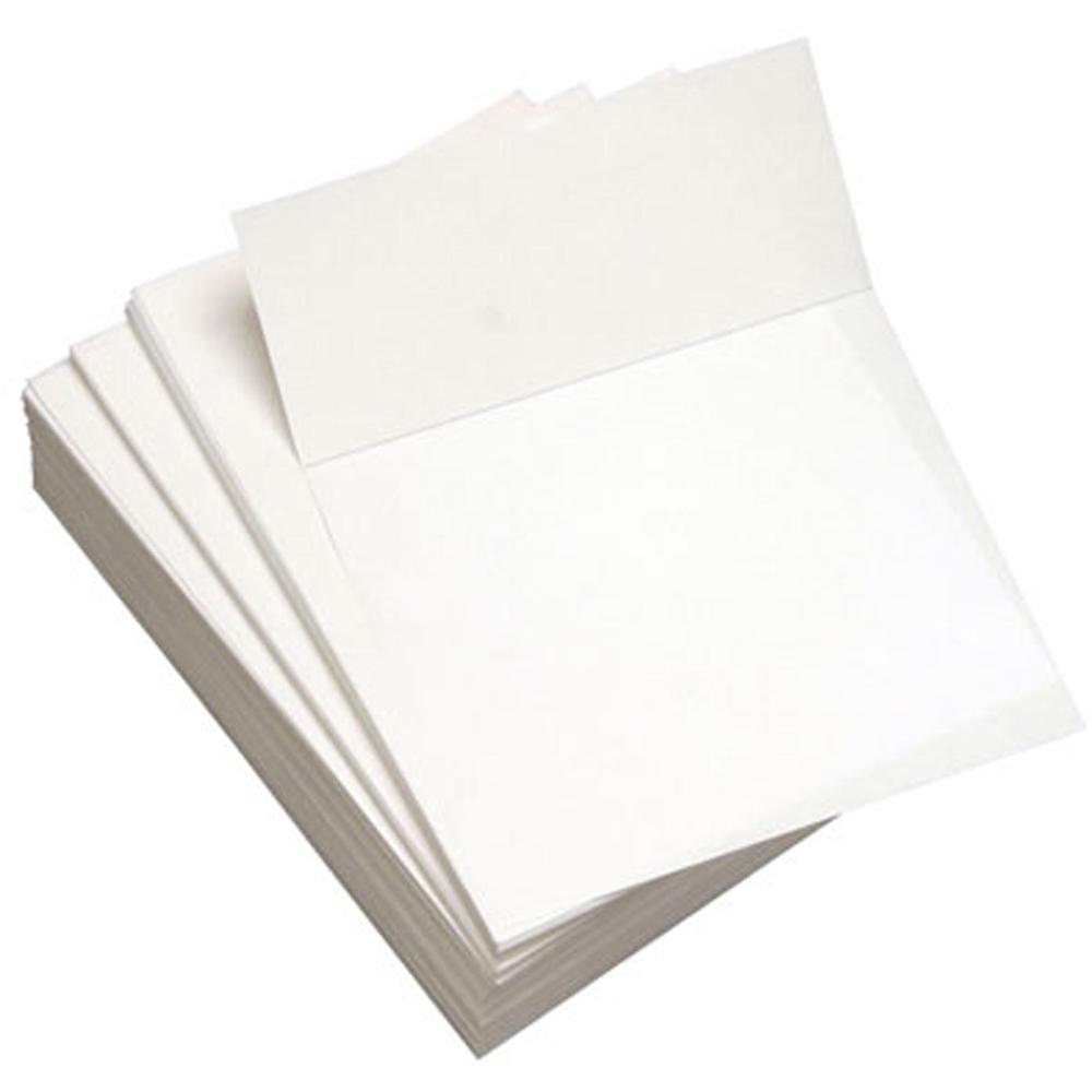 Lettermark Punched & Perforated Papers with Perforations 3-2/3" from the Bottom - White - 92 Brightness - Letter - 8 1/2" x 11" - 20 lb Basis Weight - 75 g/m² Grammage - Sustainable Forestry Init. Picture 1