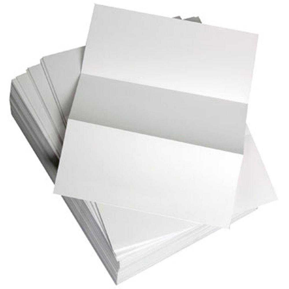 Lettermark Punched & Perforated Papers with Perforations every 3-2/3" - White - 92 Brightness - Letter - 8 1/2" x 11" - 20 lb Basis Weight - 75 g/m² Grammage - 2500 / Carton - 2500 Sheets - 500 S. Picture 1
