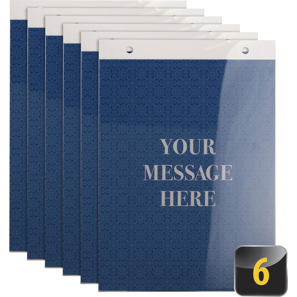 Officemate Vertical Sign Holder, 6PK - 1 / Each - 8.5" Width x 11" Height - 8.50" Holding Width x 11" Holding Height - Rectangular Shape - Easy to Use, Durable, Hanging Hole - Plastic - Clear. Picture 1