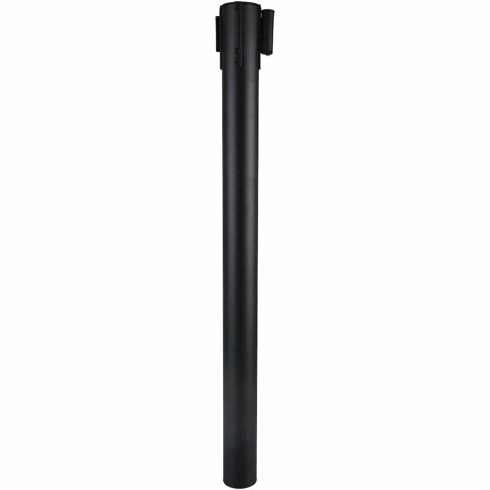 Genuine Joe Crowd-Control Posts - 34" Height - Black - Steel - 2 / Carton. Picture 1