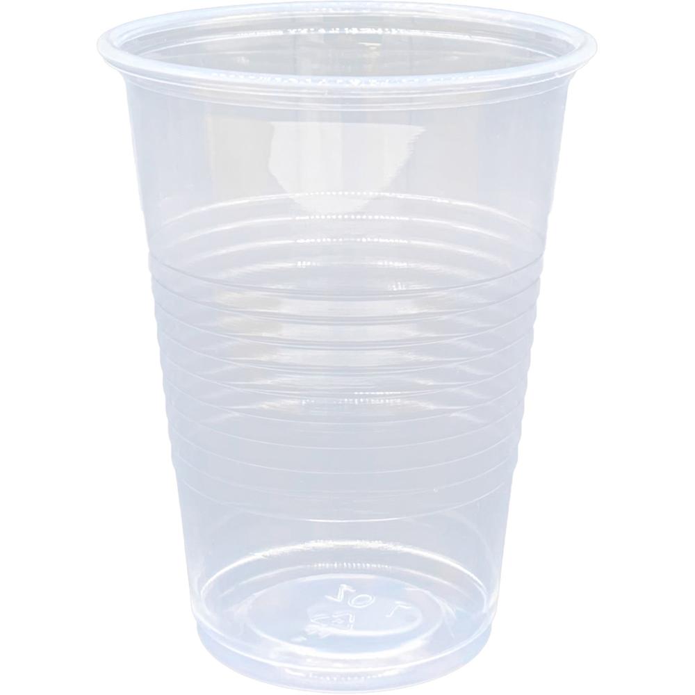 Genuine Joe 7 oz Transparent Beverage Cups - 7 fl oz - Clear - Plastic - Beverage, Cold Drink - 100/Pack - 25 / Carton. Picture 1