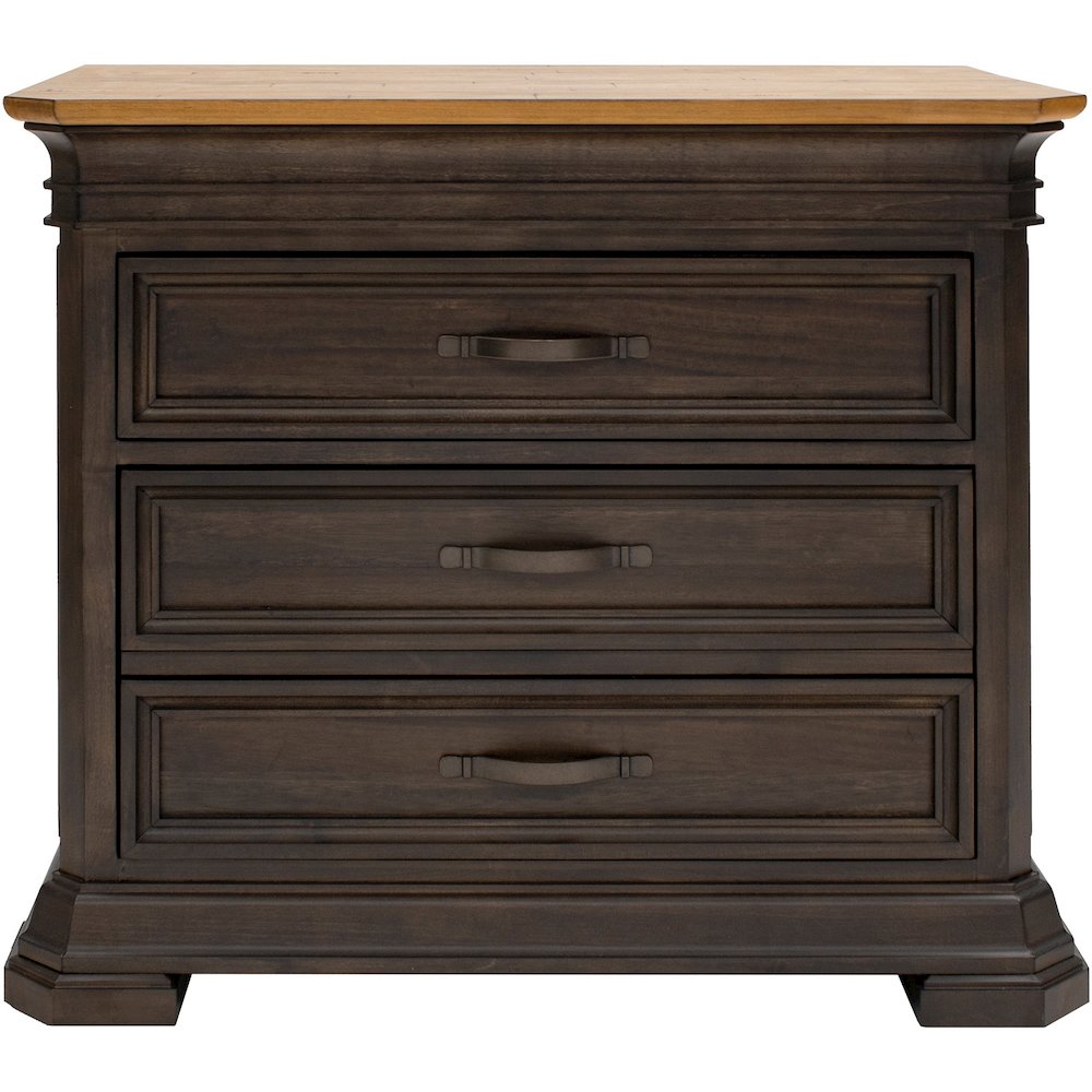 Martin Sonoma Lateral File - 30" Height x 36" Width x 22" Depth - Total Drawer(s): 2 - Material: Solid Wood - Finish: Dark Roast - 1 Each. Picture 1