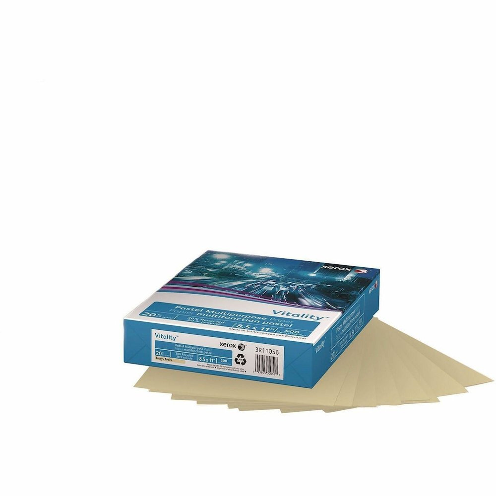 Xerox Multipurpose Pastels Paper - 20 lb Basis Weight - 75 g/m² Grammage - Ivory - 500 / Ream. Picture 1