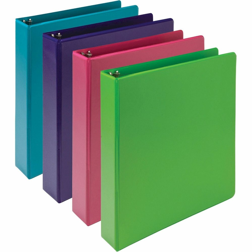 Samsill Earthchoice Durable View Binder - 1 1/2" Binder Capacity - Letter - 8 1/2" x 11" Sheet Size - 325 Sheet Capacity - 3 x 1.50" Ring - Fastener: Round Ring - Pocket: 2, Internal - Chipboard - Ass. Picture 1
