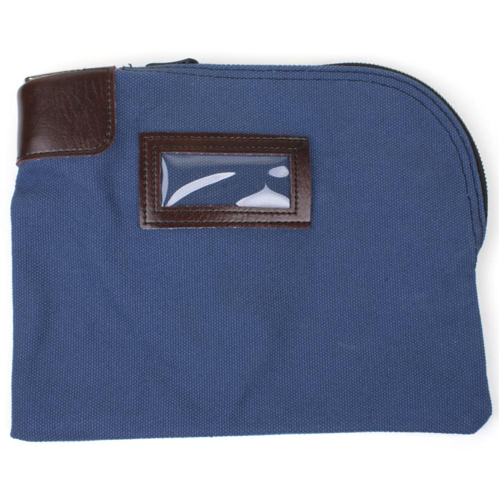 ControlTek Carrying Case Cash, Coin, Document, Check, Card - Blue - Moisture Resistant - Nylon Body - 8.5" Width x 11" Depth - 1 Each. Picture 1