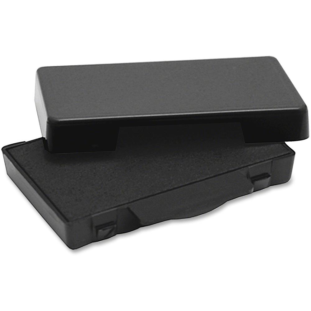 Trodat Replacement Ink Pad - 0.6" Height x 2.5" Width - Black - Plastic - 1 Each. Picture 1