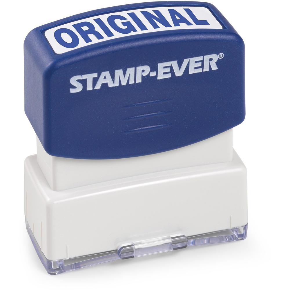 Trodat Pre-inked ORIGINAL Stamp - Text Stamp - ORIGINAL - 1.69" Impression Width x 0.56" Impression Length - 50000 Impression(s) - Blue - 1 Each - TAA Compliant. Picture 1