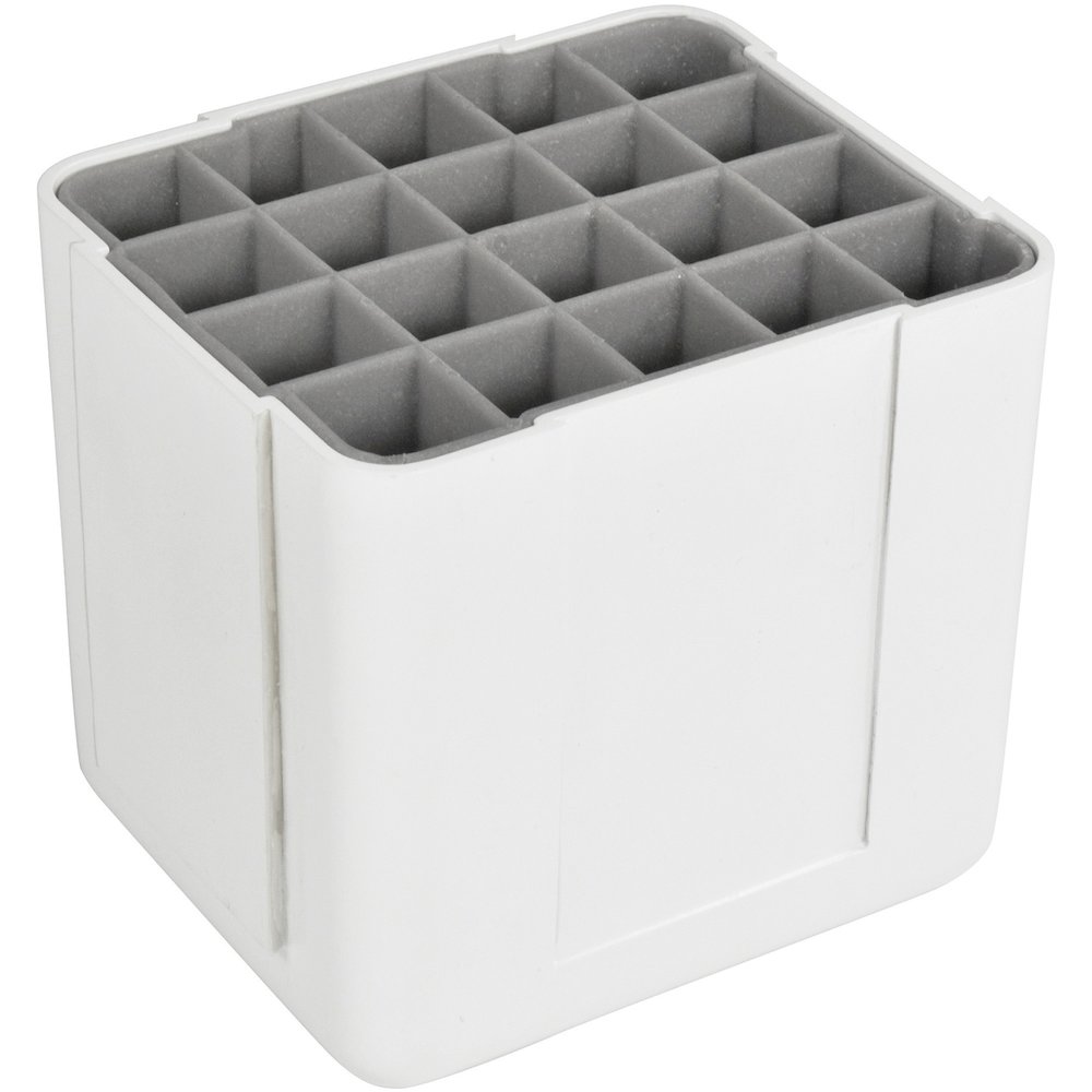 Deflecto Interlocking Marker Organizer - 4.30" Height x 4.40" Width x 3.40" Depth - Desktop - Portable, Stackable - White - Acrylonitrile Butadiene Styrene (ABS) - 1 Each. Picture 1