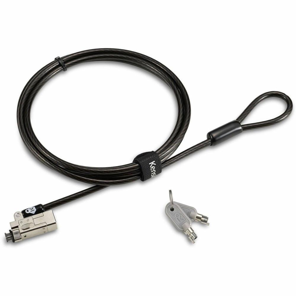Kensington Slim NanoSaver 2.0 Keyed Laptop Lock - 6 ft Cable - Keyed Lock - Carbon Steel - For Notebook. Picture 1