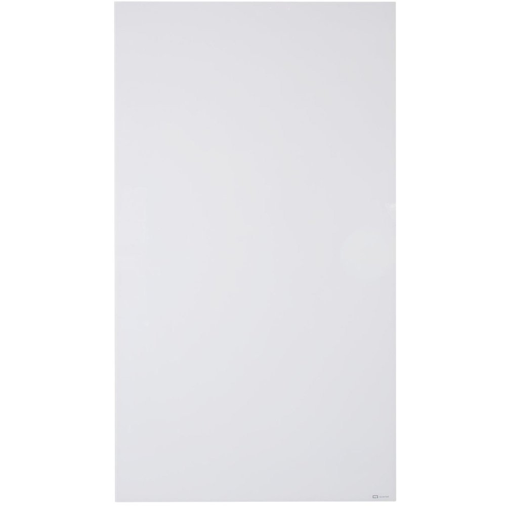 Quartet InvisaMount Vertical Glass Dry-Erase Board - 48x85 - 85" (7.1 ft) Width x 48" (4 ft) Height - White Glass Surface - Rectangle - Vertical - Magnetic - 1 Each. Picture 1