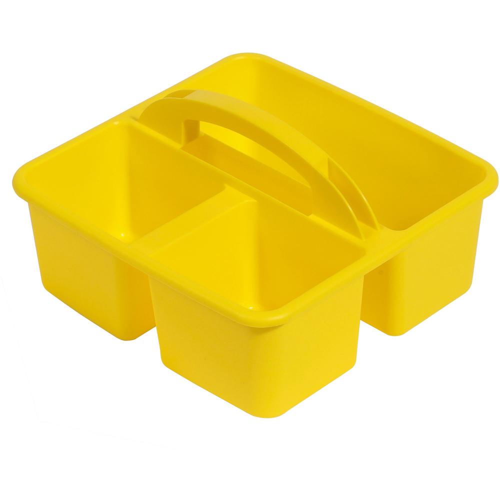 Deflecto Antimicrobial Kids Storage Caddy - 3 Compartment(s) - 5.34" Height x 9.37" Width x 9.32" Depth - Antimicrobial, Lightweight, Portable, Mold Resistant, Mildew Resistant, Durable, Washable, Sta. Picture 1