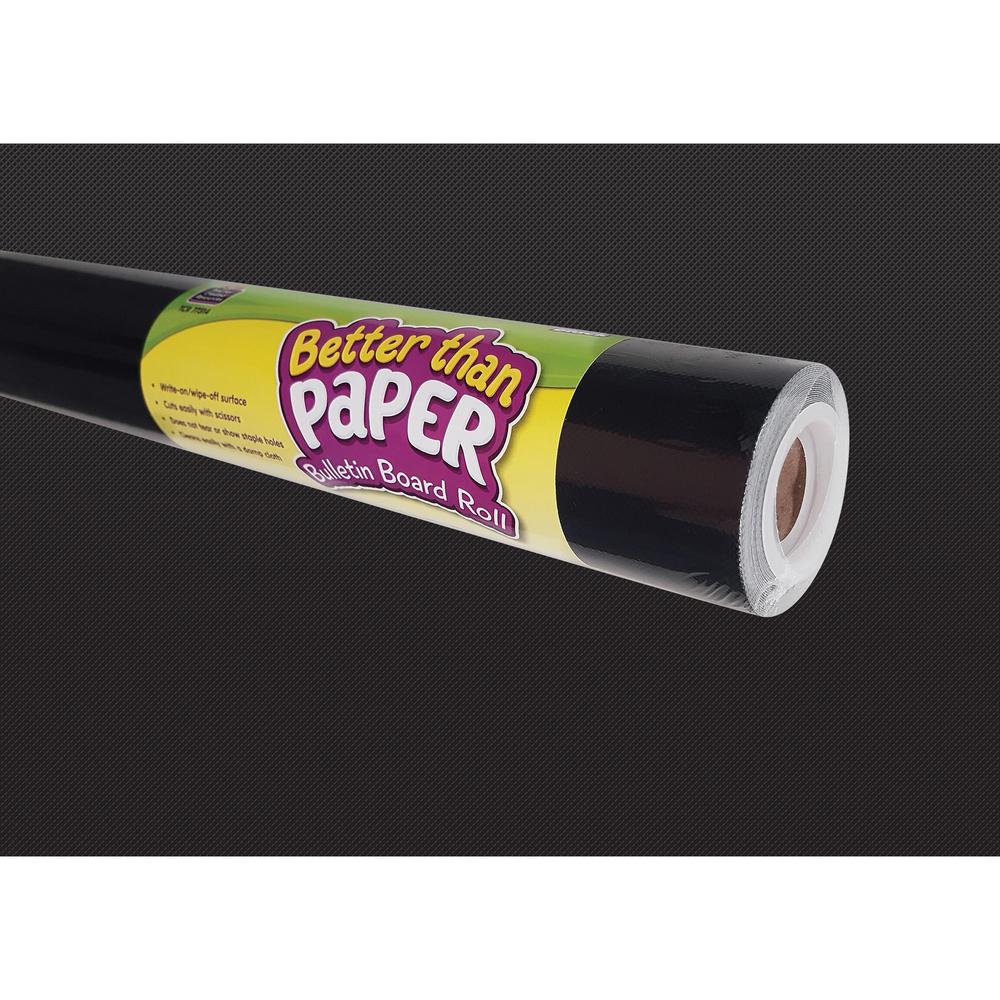 Teacher Created Resources Bulletin Board Roll - Bulletin Board, Poster, Student - 12 ft Height x 48" Width - Black - Fabric - 1 Roll. Picture 1