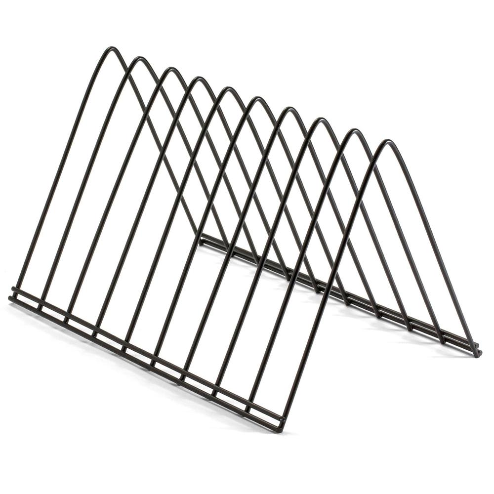 Officemate 93150 Triangular Wire File Sorter, Black - 7" Height x 7" Width x 11" DepthDesktop - Sturdy - Black - Steel Wire - 1 Each. Picture 1