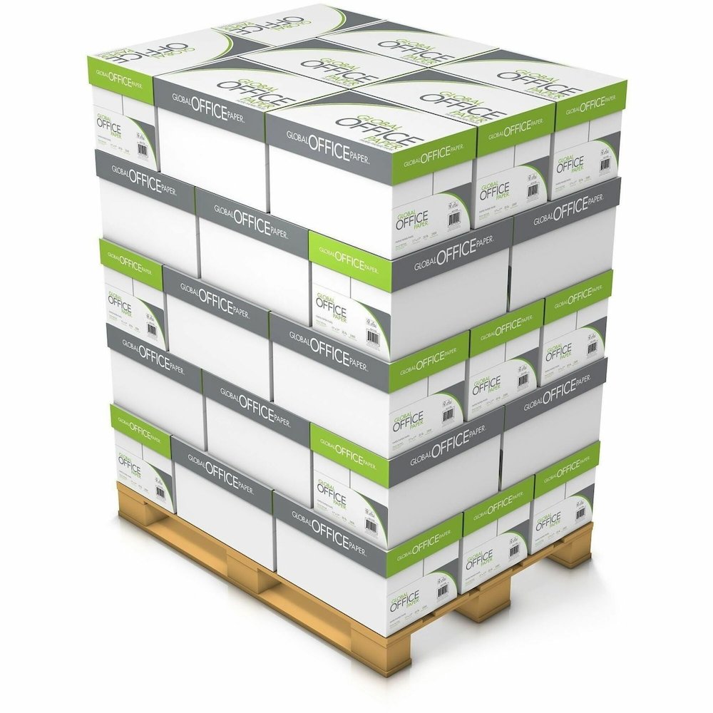 Global Office Premium Multipurpose Paper - 96 Brightness - 11" x 17" - White - 500 Sheets per Ream - 40 / Pallet. Picture 1
