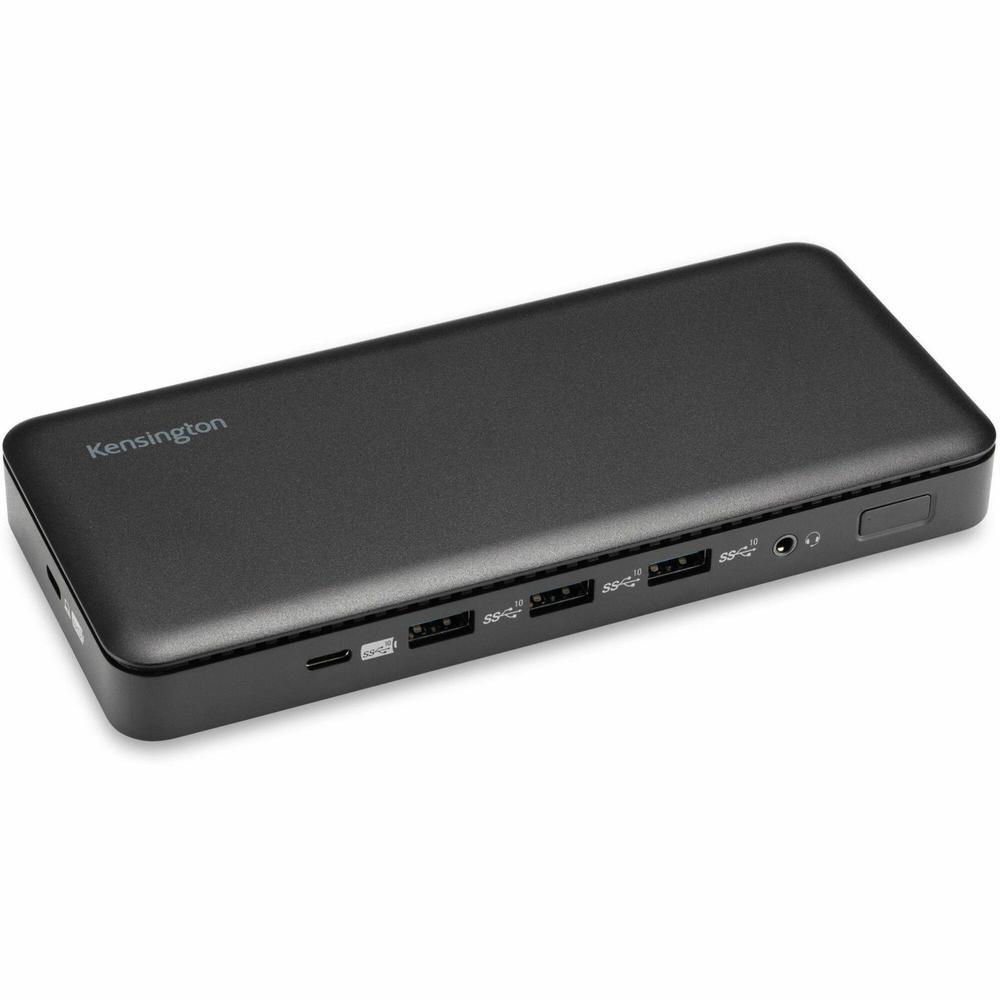 Kensington USB-C Triple Video Docking Station - for Notebook, Monitor - USB Type C - 3 Displays Supported - 4K, Full HD - 3840 x 2160, 1920 x 1080 - USB Type-C - Black - Wired - Windows 10 - 85W. Picture 1