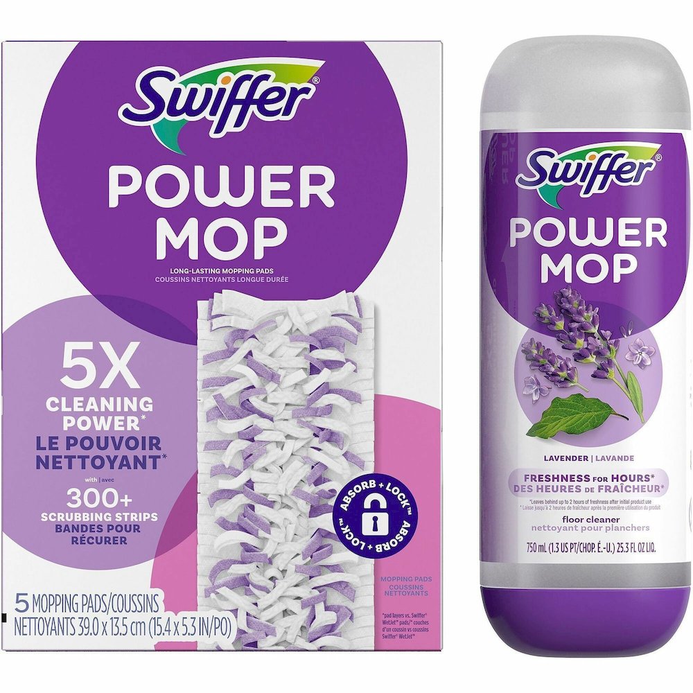 Swiffer PowerMop Refill Pack - Purple - 1 Kit. Picture 1