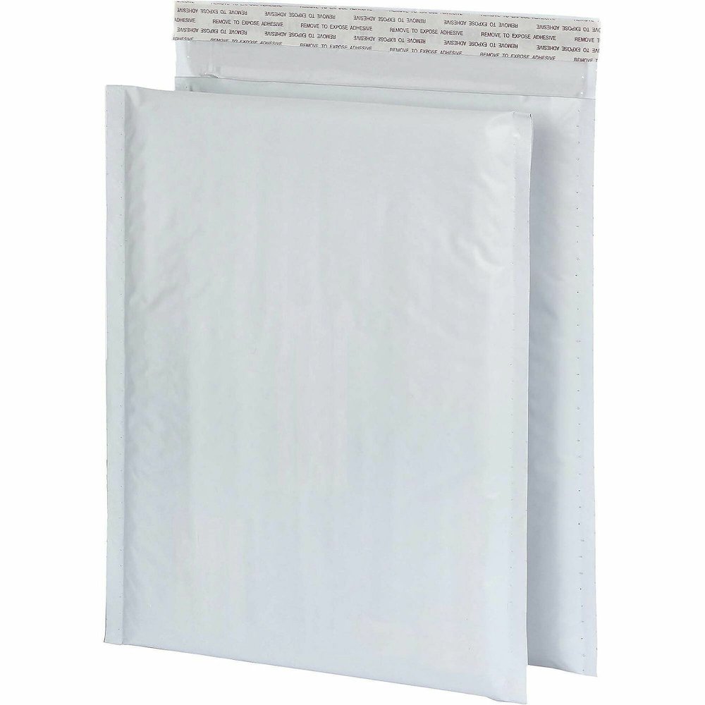Quality Park Poly Bubble Mailers - Bubble - 8 1/2" Width x 11" Length - Strip - White - Poly - 25 / Box. Picture 1