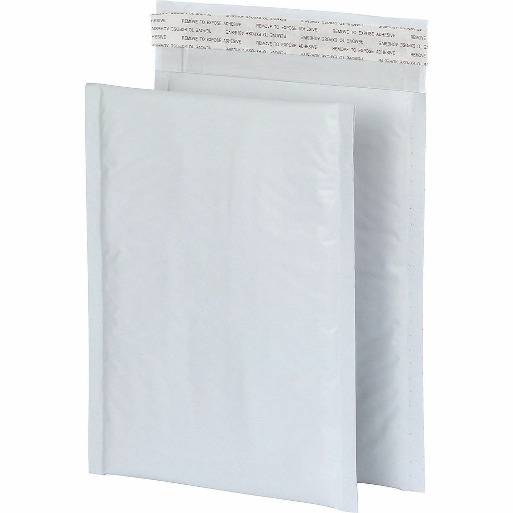 Quality Park Bubble Mailers - Bubble - 6" Width x 9" Length - Strip - White - Poly - 25 / Box. Picture 1