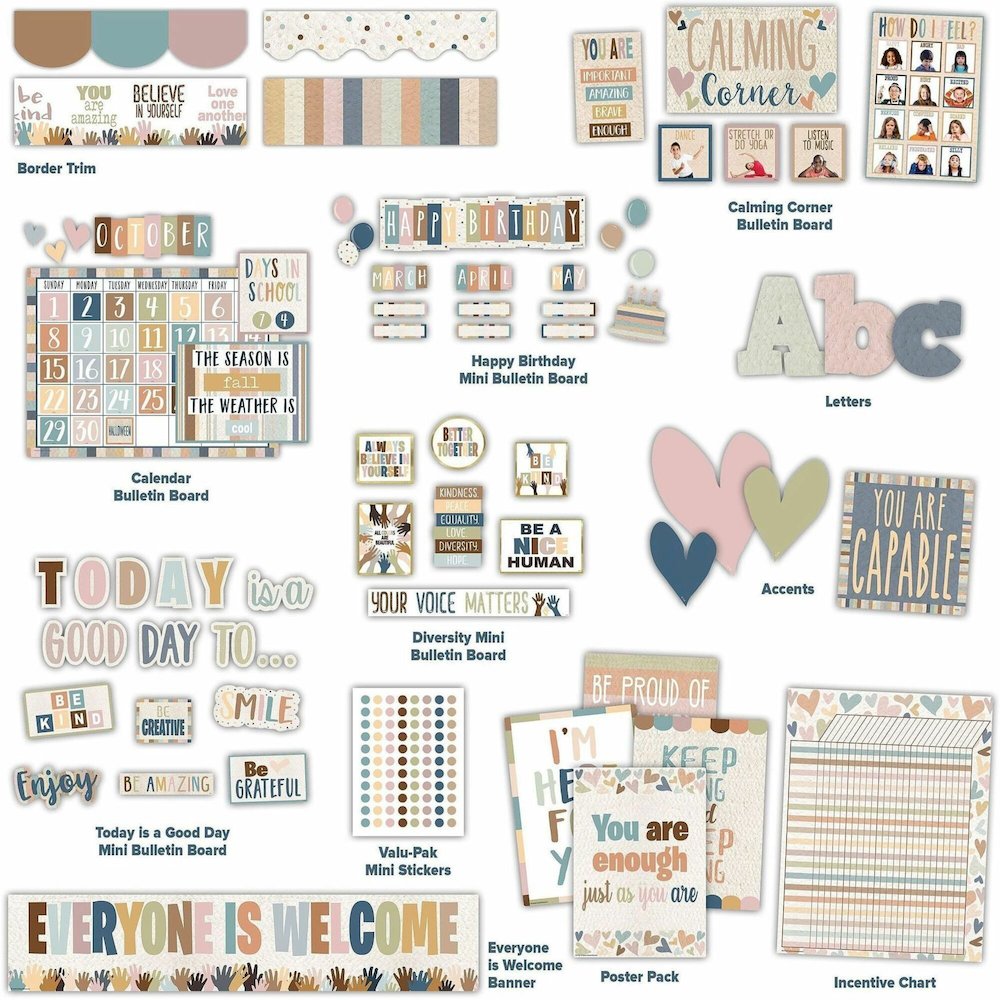 Teacher Created Resources Everyone is Welcome Decor Set - Multi - 1 Set. Picture 1