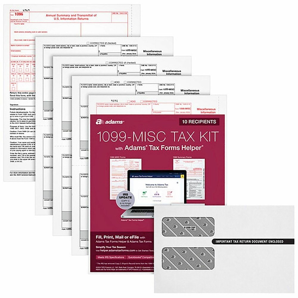 TOPS 1099-MISC Online Tax Kit - 5 Part - White Sheet(s) - 1 Pack. Picture 1