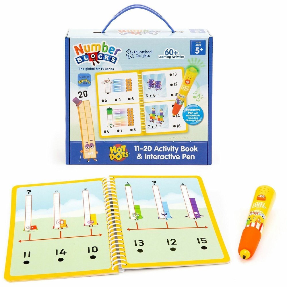 Hot Dots Numberblocks Activity Book Interactive Printed Book - 60 Pages. Picture 1