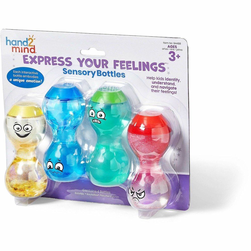 Learning Resources Express Your Feelings Sensory Bottles - Theme/Subject: Learning - Skill Learning: Feeling, Emotion, Self Awareness - 3+ - 4/Set - 1 Each. Picture 1