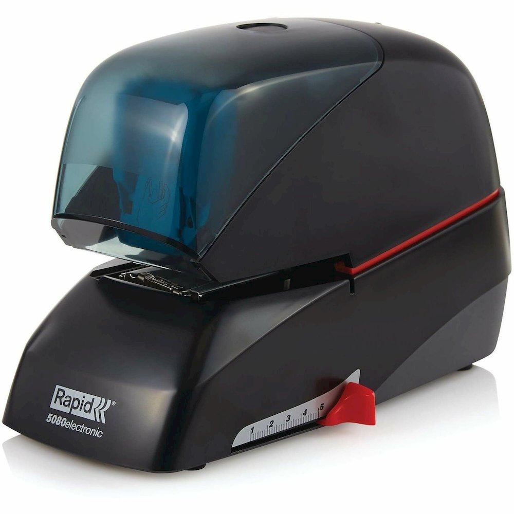 Rapid Stapler Electric 5080E - Staples Upto 90 Sheet - Staple Size: 2" - Black - 1 Each. Picture 1