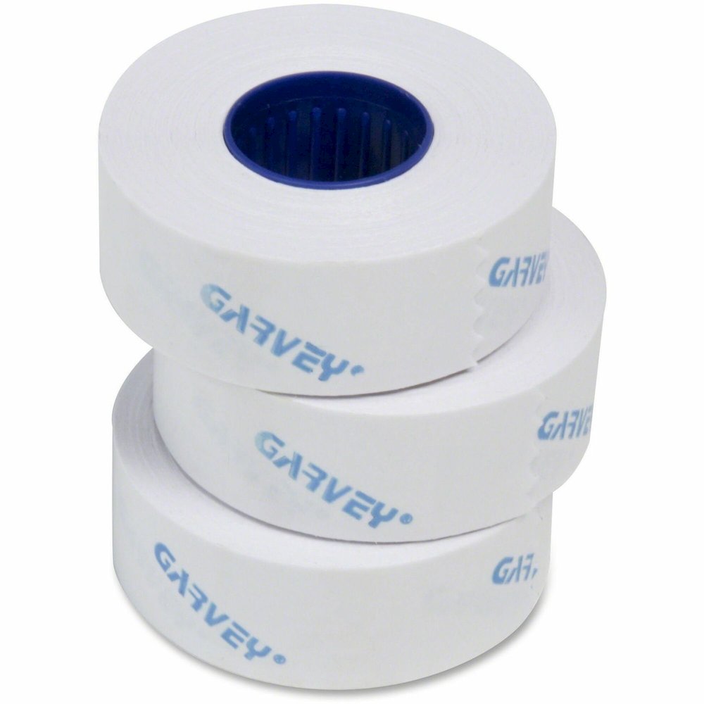 COSCO Contact Labelers 1-line White Labels - 7/16" Width x 13/16" Length - Removable Adhesive - White - 1 Each. Picture 1