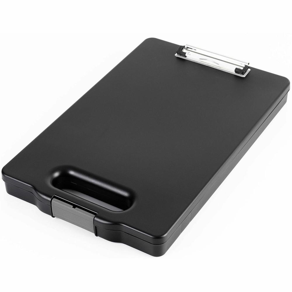 Business Source Storage Clipboard - Storage for 200 Sheet - Black - 1 Each. Picture 1