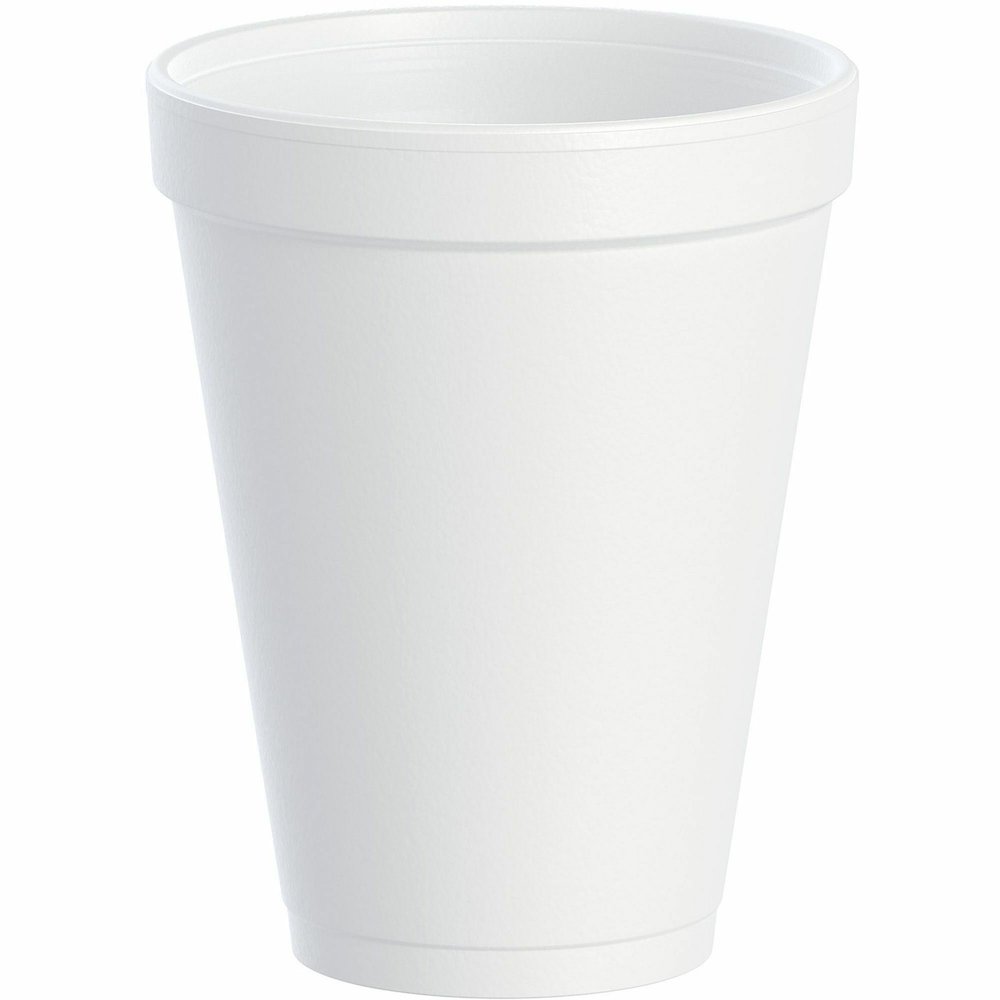 Dart J Cup 12 oz Insulated Foam Cups - 12 fl oz - White - Foam - Coffee, Soft Drink, Hot Cider, Hot Chocolate, Juice, Cappuccino, Tea, Cold Drink - 25/Bag - 40 / Carton. Picture 1