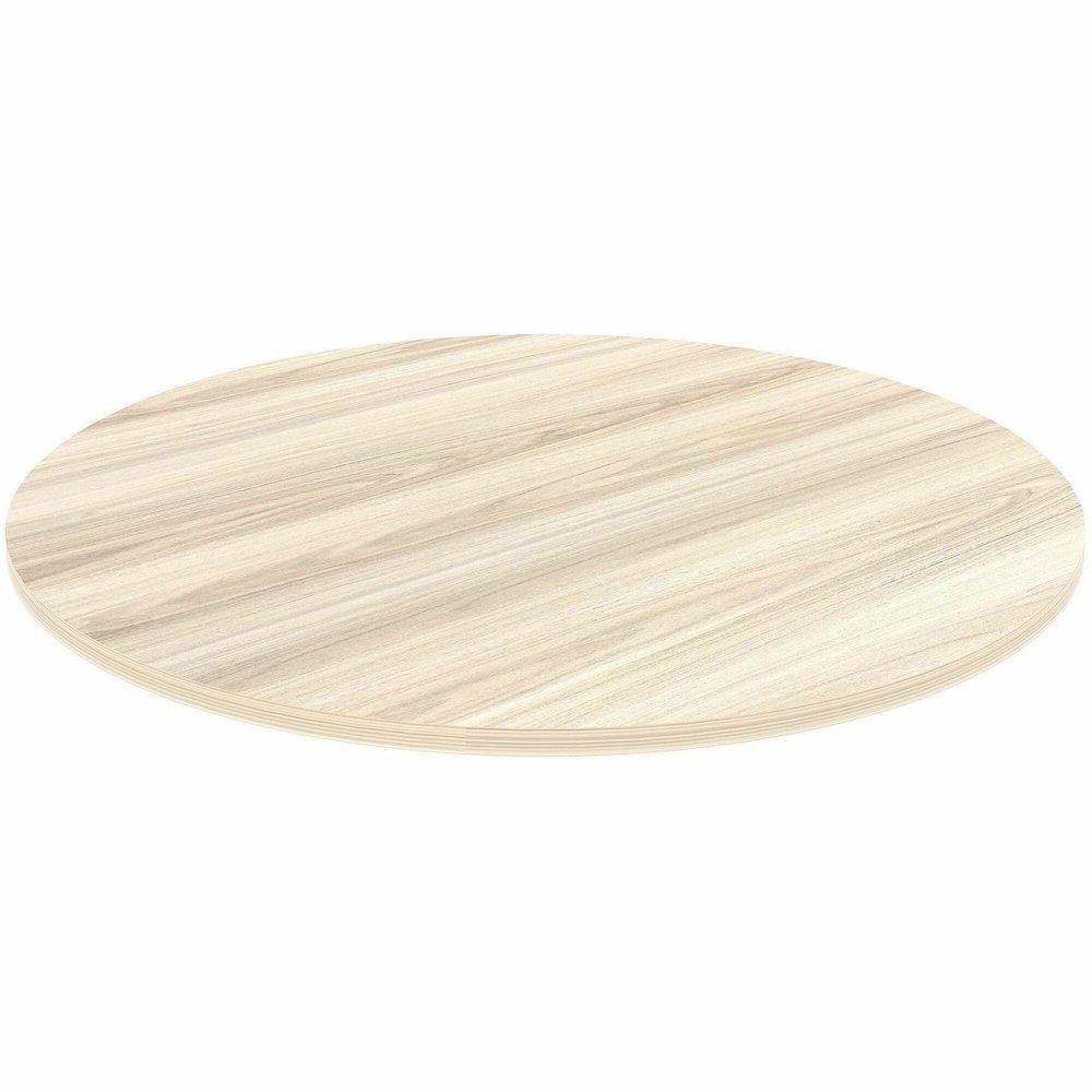 Lorell Essentials Hospitality/Conference Round Table Top - Round Top - Assembly Required - Modern Elm - 1 Each. Picture 1