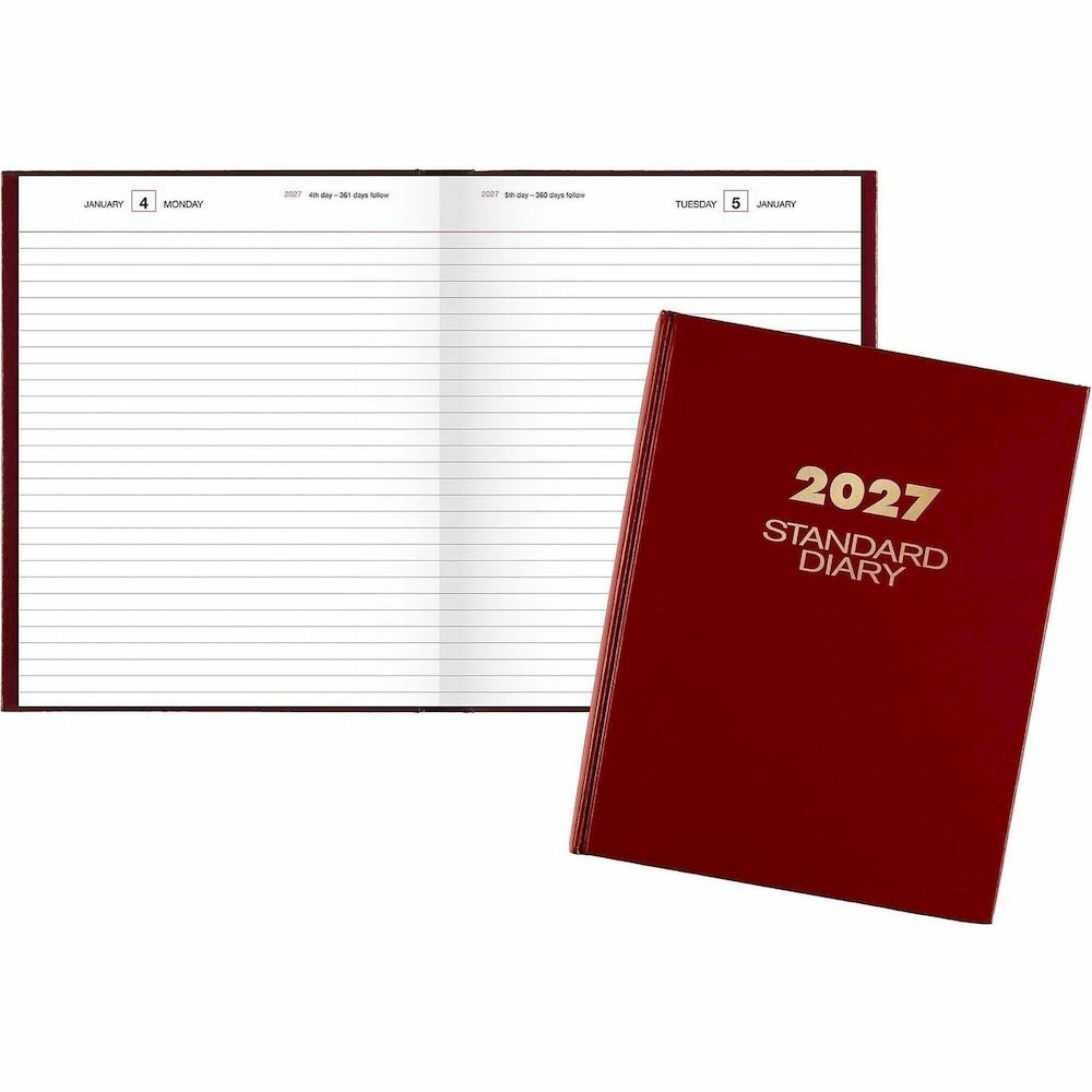 At-A-Glance Standard Diary Diary - Medium - Business - Julian Dates - Daily - 12 Month - January 2026 to December 2026 - 1 Day Single Page Layout - 7 1/2" x 9 1/2" Sheet Size - White Sheet - Case Boun. Picture 1