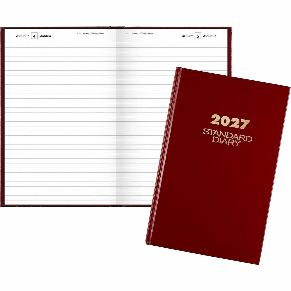 At-A-Glance Standard Diary Diary - Large - Business - Julian Dates - Daily - 1 Year - January 2026 to December 2026 - 1 Day Single Page Layout - 7 3/4" x 12 1/8" Sheet Size - Case Bound - Vinyl, Faux . Picture 1