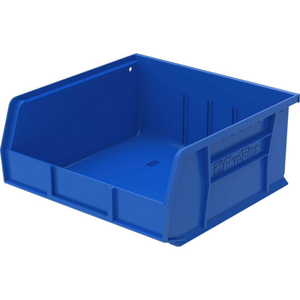 Akro-Mils Akrobins Storage Bin - 5" Height x 11" Width x 10.90" Depth - Unbreakable, Water Proof, Stackable, Corrosion Proof - Blue - Polymer - 1 Each. Picture 1