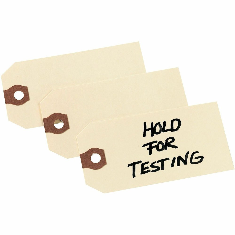 Avery&reg; Unstrung Shipping Tags, 11.5 pt. Stock, 4-3/4" x 2-3/8" , 1,000 Manila Hang Tags - 4.75" Length x 2.37" Width - Rectangular - Card Stock, Pulp - Manila - 1000 / Box. Picture 1