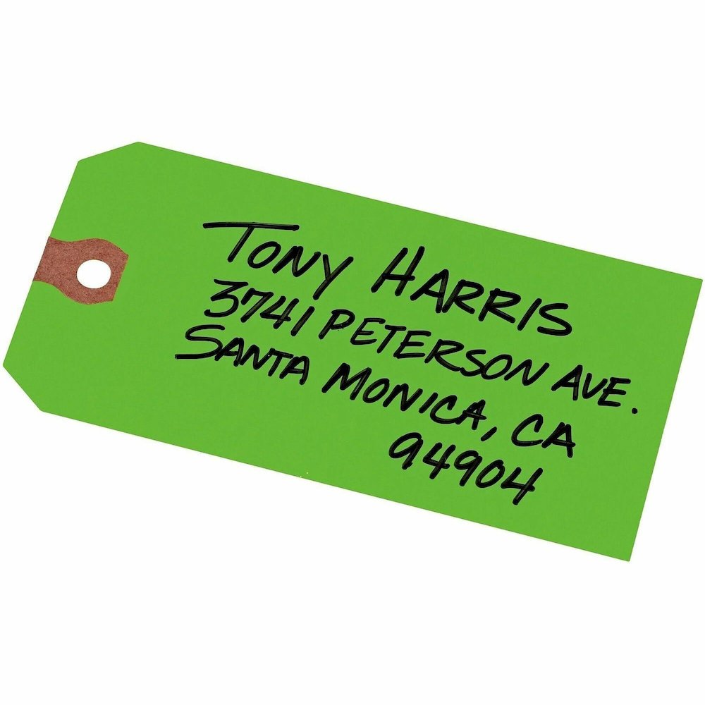 Avery&reg; Unstrung Shipping Tags, 11.5 pt. Stock, 4-3/4" x 2-3/8" , 1,000 Green Hang Tags - 4.75" Length x 2.37" Width - Rectangular - Card Stock - Green - 1000 / Box. Picture 1