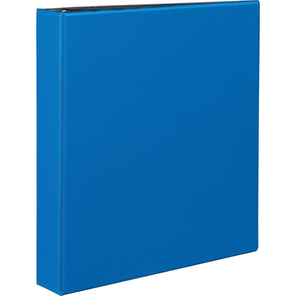 Avery&reg; Durable Binder - DuraHinge - 1 1/2" Binder Capacity - Letter - 8 1/2" x 11" Sheet Size - 375 Sheet Capacity - 3 Ring - Fastener: Slant D-Ring - Pocket: 2, Internal - Blue - Recycled - Gap-f. Picture 1