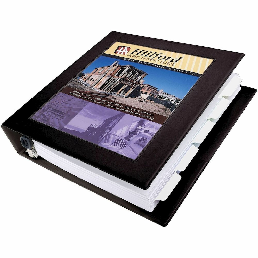 Avery Heavy-Duty Framed View 3-Ring Binder, 1.5" EZD Rings, Black - Avery&reg; Heavy-Duty Framed View 3-Ring Binder, 1.5" One Touch EZD(R) Rings, 1 Black Binder (68058). Picture 1