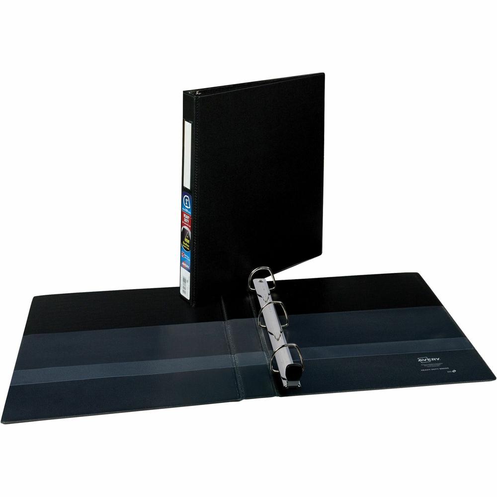 Avery&reg; Heavy-Duty Binder with Locking One Touch EZD Rings - 1" Binder Capacity - Letter - 8 1/2" x 11" Sheet Size - 275 Sheet Capacity - Ring Fastener(s) - 4 Pocket(s) - Polypropylene - Recycled -. Picture 1