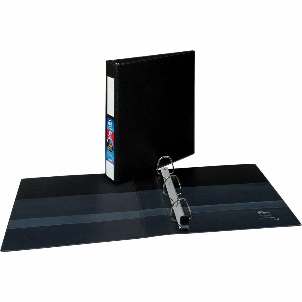 Avery&reg; Heavy-Duty Binder with Locking One Touch EZD Rings - 1 1/2" Binder Capacity - Letter - 8 1/2" x 11" Sheet Size - 400 Sheet Capacity - Ring Fastener(s) - 4 Pocket(s) - Polypropylene - Recycl. Picture 1