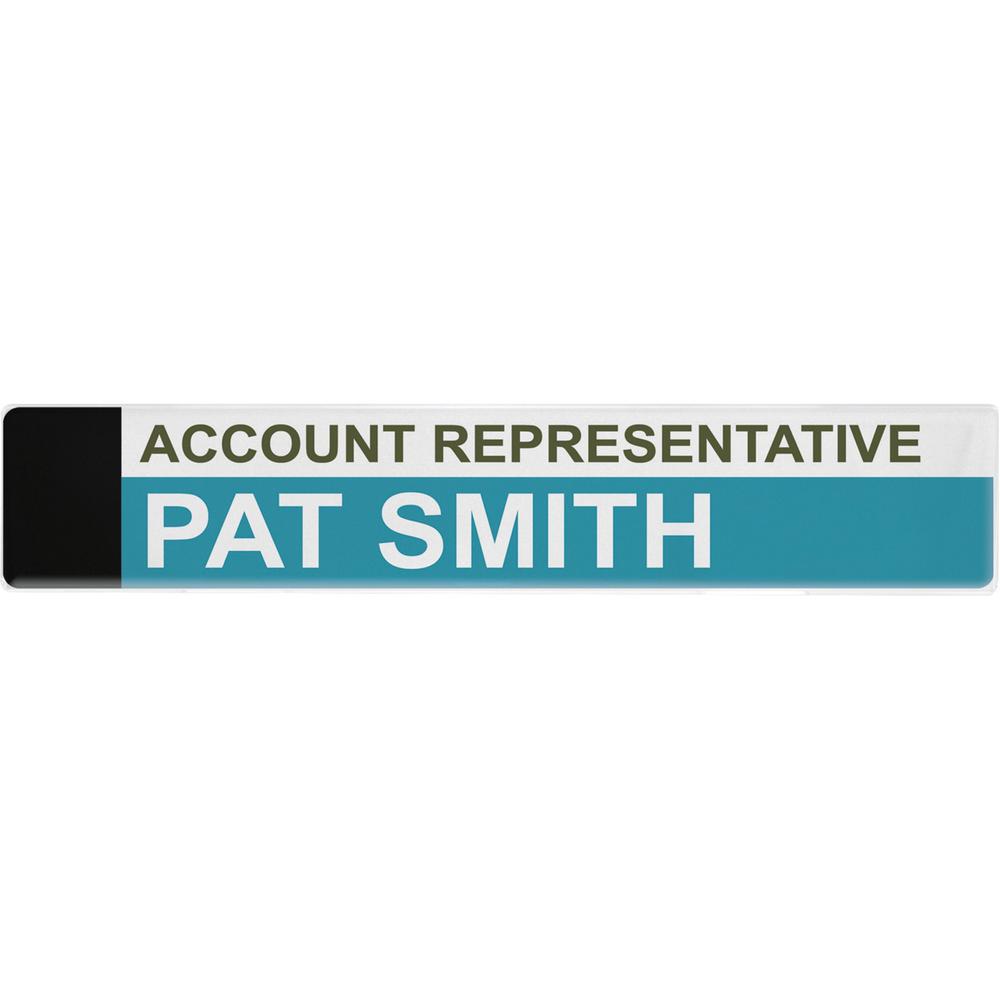 Advantus Panel Wall Sign Holder - 1 Each - 9" Width x 2" Height - Wall Mountable, Door-mountable - Outdoor - Clear. Picture 1