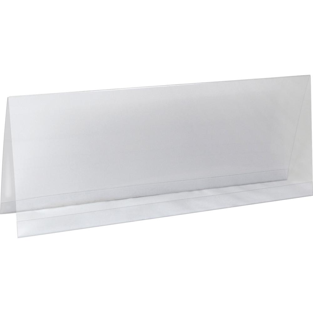C-Line Heavyweight Rigid Plastic Name Tent Holder - Large Size, 4-1/4 x 11, 25/BX, 87507. Picture 1