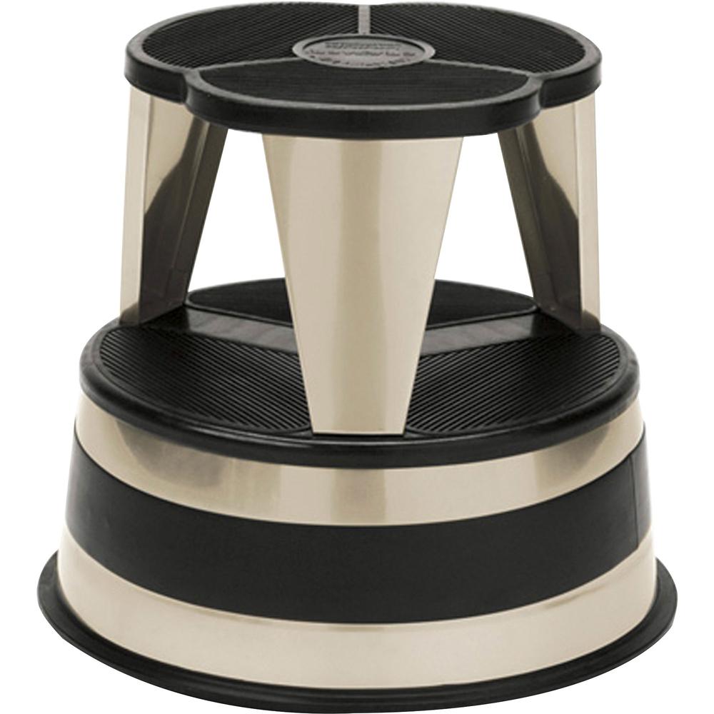 Cramer Original All-steel Kik-Step Stool - 2 Step - 350 lb Load Capacity - 15.6" x 15.6" x 14" - Beige. Picture 1