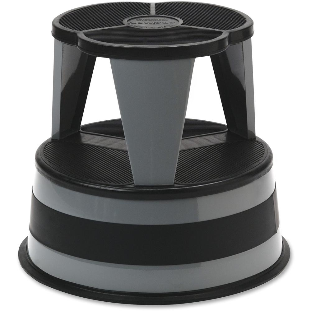 Cramer Original All-steel Kik-Step Stool - 2 Step - 350 lb Load Capacity14" - Gray. Picture 1