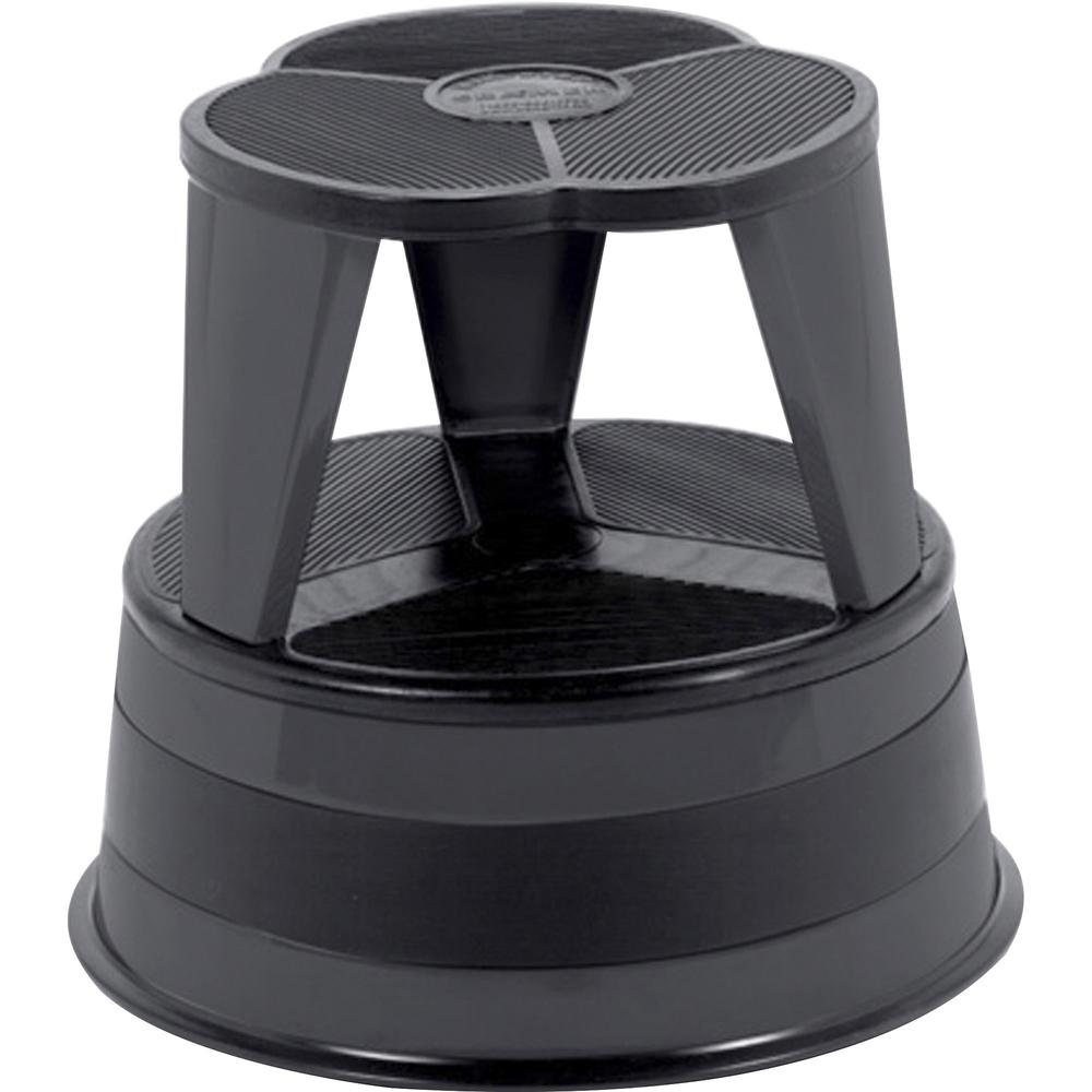 Cramer Original All-steel Kik-Step Stool - 2 Step - 350 lb Load Capacity14" - Black. Picture 1