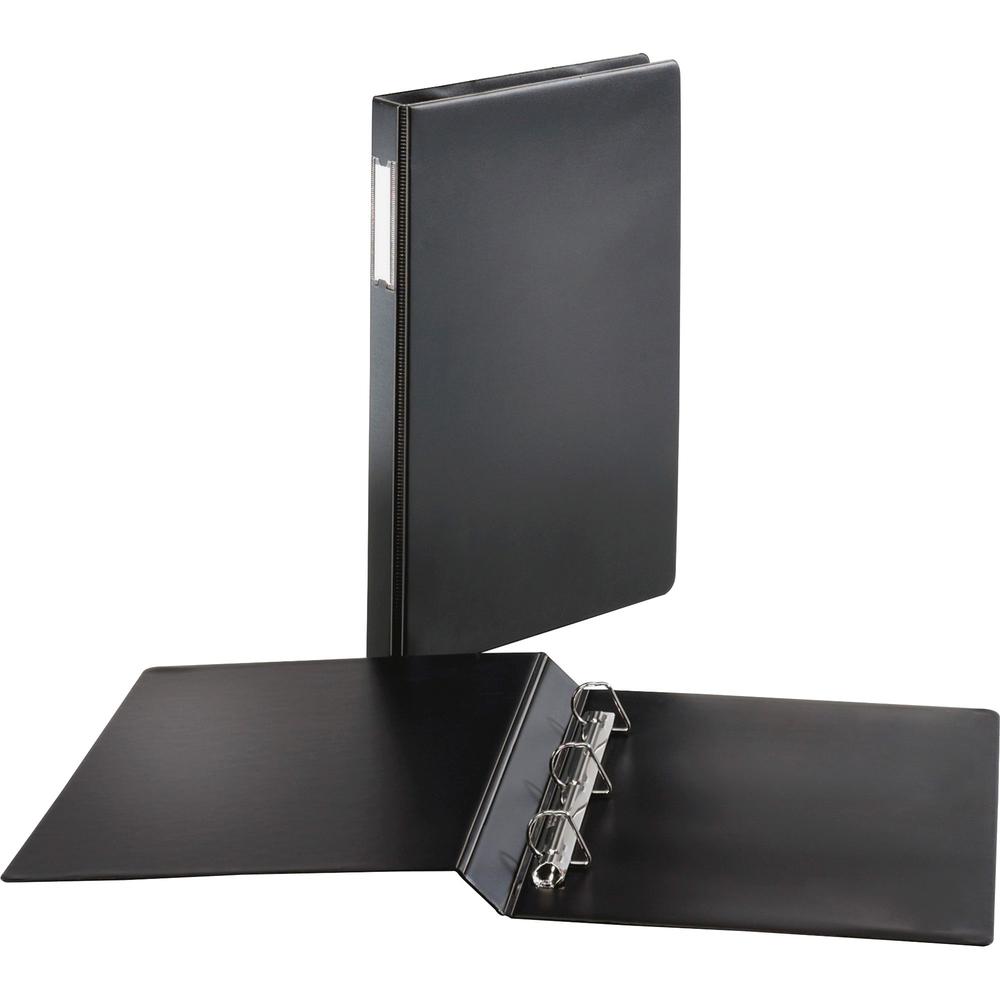 Cardinal Legal-size Slant-D Binders - 1" Binder Capacity - Legal - 8 1/2" x 14" Sheet Size - 240 Sheet Capacity - 5/8" Spine Width - 3 x D-Ring Fastener(s) - Vinyl - Black - 1.29 lb - Recycled - Label. Picture 1
