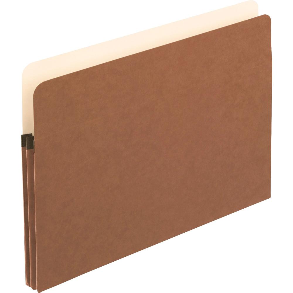 Pendaflex Legal Recycled Expanding File - 8 1/2" x 14" - 1 3/4" Expansion - Manila, Tyvek, Red Fiber - 30% Recycled - 25 / Box. Picture 1