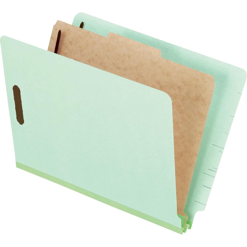 Pendaflex Letter Recycled Classification Folder - 8 1/2" x 11" - 2" Expansion - 4 Fastener(s) - 2" Fastener Capacity for Folder, 1" Fastener Capacity for Divider - 1 Divider(s) - Pressboard, Tyvek - L. Picture 1